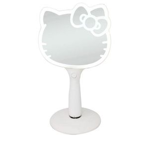 Portable Hello kitty hand mirror with led lights